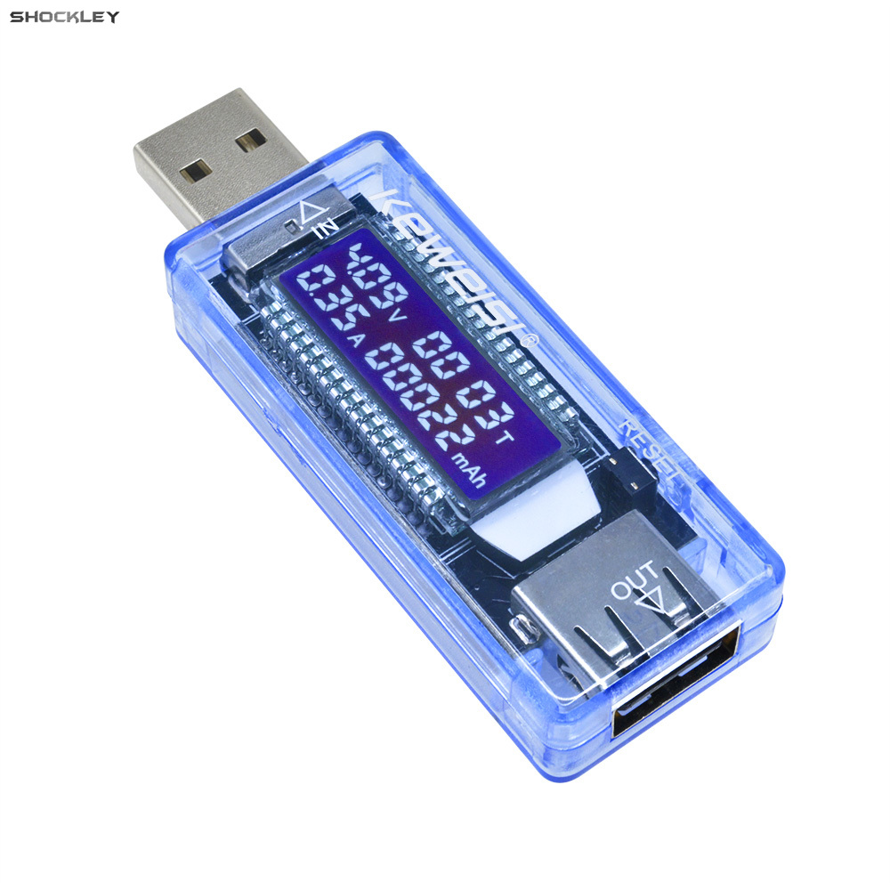 Shockley USB Power Meter USB Tester  USB Voltage Meter and Current Tester IPS LCD Display Power Tester Multimeter