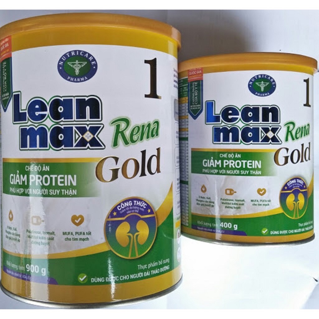 Sữa bột LEAN MAX Rena Gold 1, lon 400g & 900g ( Dành cho người suy thận )