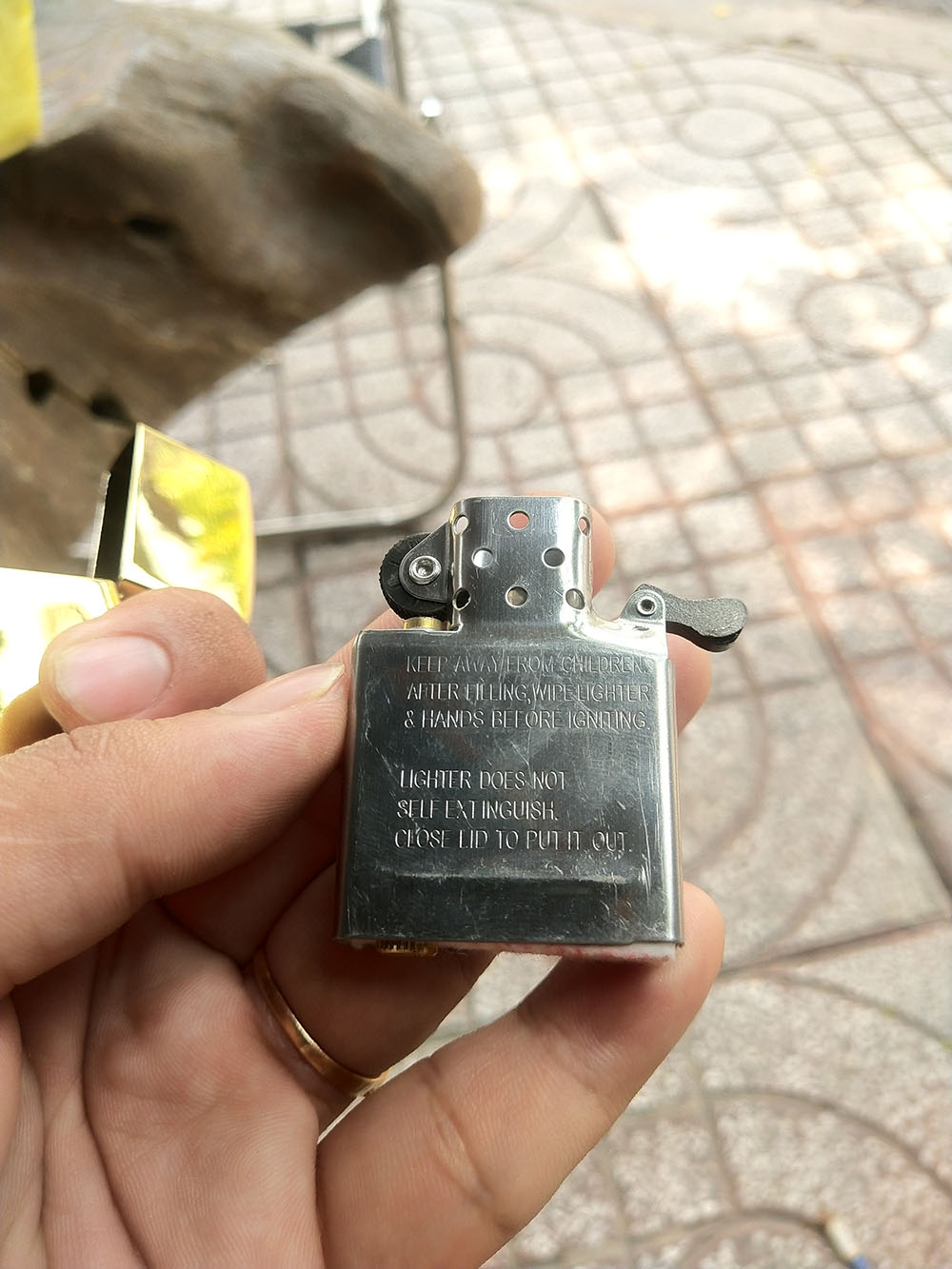 [HCM]Zippo USA Logo 555 - Zippo Tem Đỏ Cao Cấp