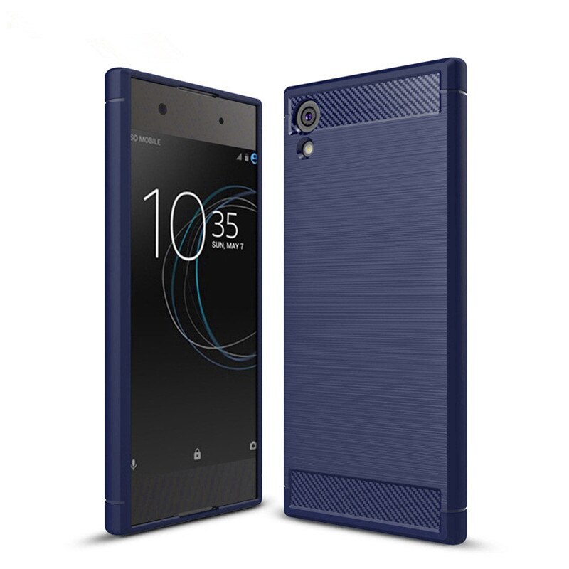 Luxury high-end For Sony Xperia XA1 Ultra Case Carbon Fiber Silicone TPU Skin Phone Case for Sony Xperia XA1 ultra Soft Back Cover
