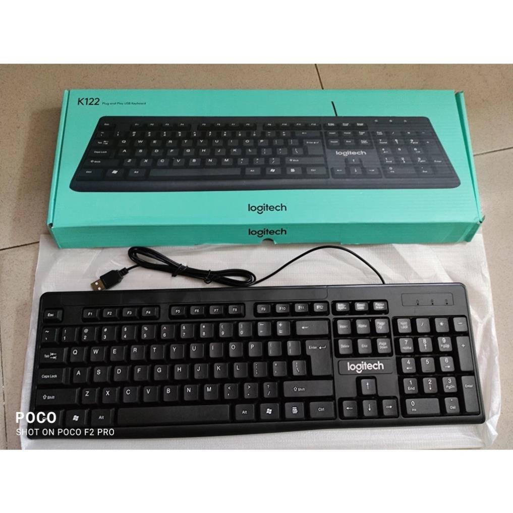 [TẶNG LÓT CHUỘT] Bàn phím có dây Logitech K122