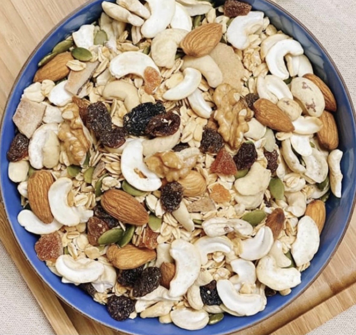 1Kg Granola siêu hạt - Ăn kiêng không đường