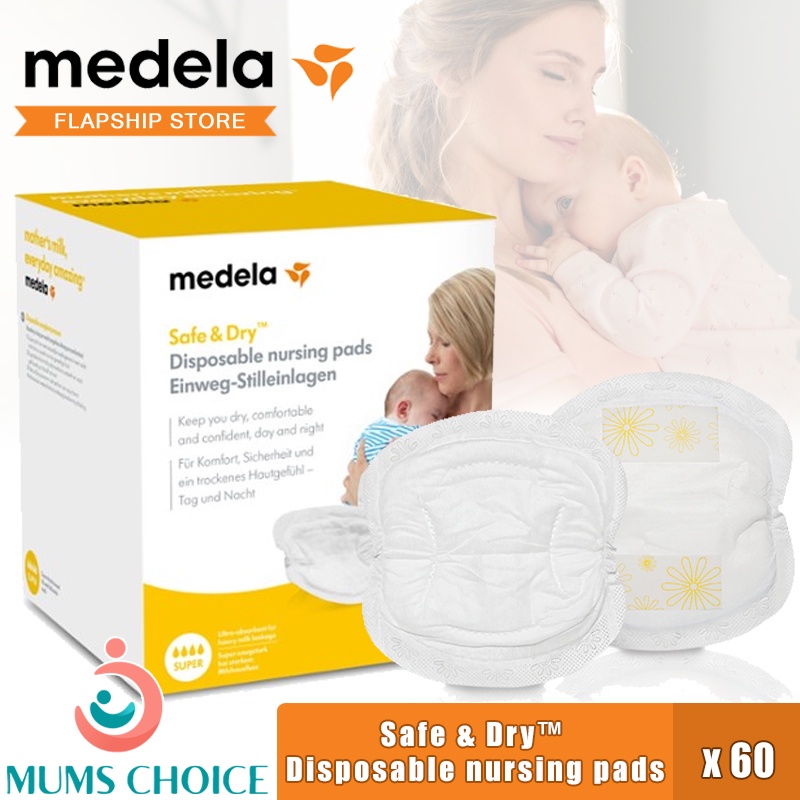 Medela Safe & Dry™ Disposable nursing pads (60pcs)