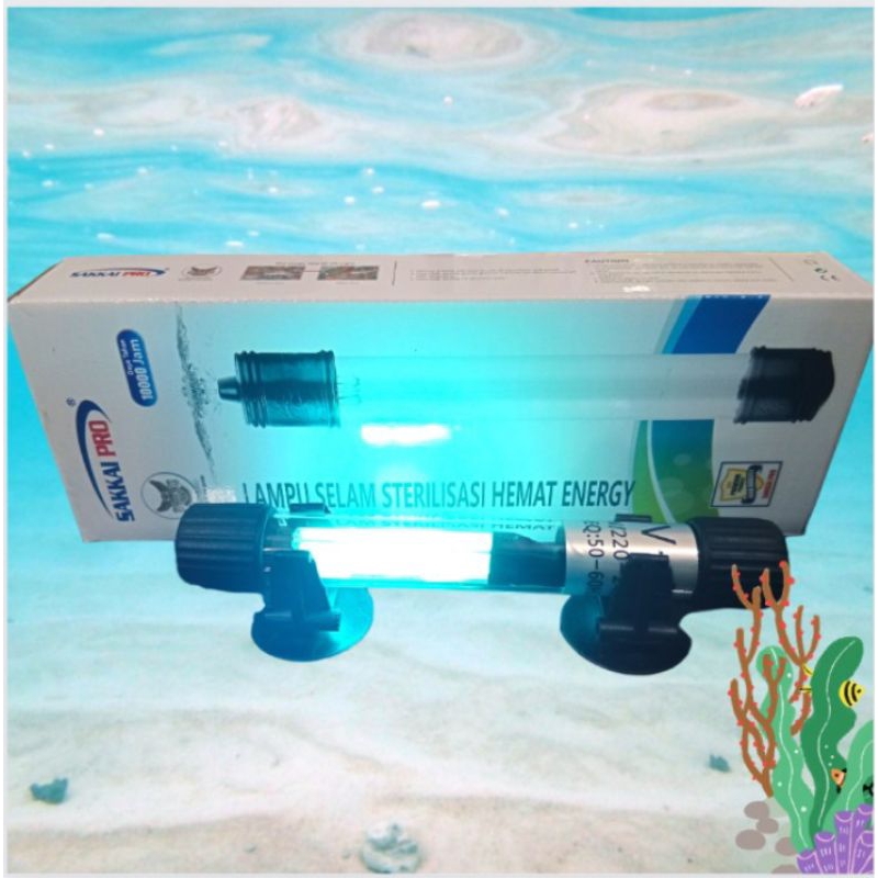 SAKKAI PRO UV 5WATT LAMPU UV ULTRAVIOLET ANTI LUMUT BAKTERI STERILISASI