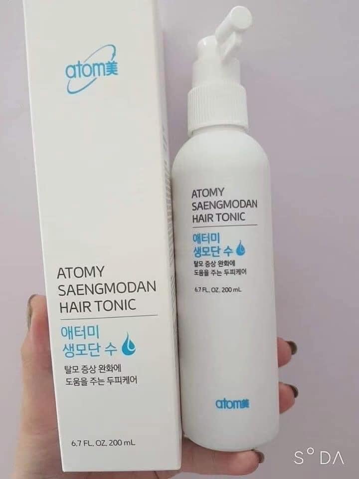 Dung dịch xịt thảo dược ngăn rụng tóc, da đầu chắc khoẻ, thẩm thấu nhanh và kích thích mọc tóc trở lại 200ml - Atomy Saengmodan Hair Tonic - 애터미 생모단수 - Атоми тоник Сэнмодан