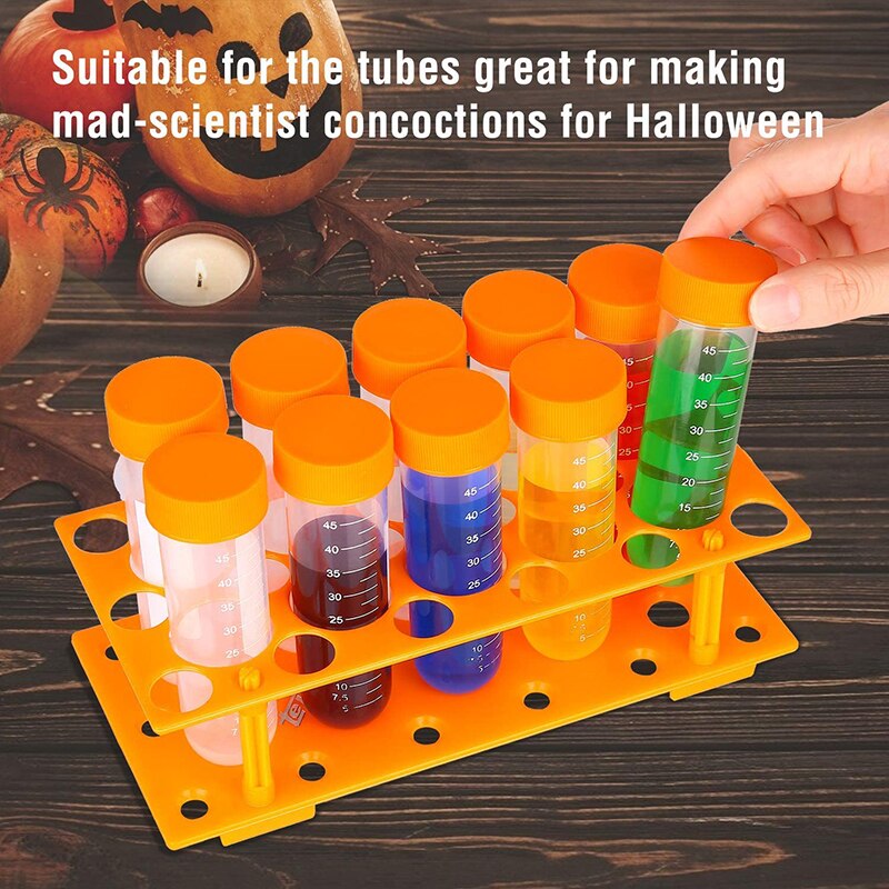 2-12Pcs Primary Science Test Tubes With Stand Fine Motor Skill Tool Set Learning Tools For Kids Children Early Educational Toy