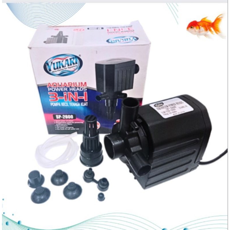 Pompa aquarium kolam kecil YUKARI SP 2600