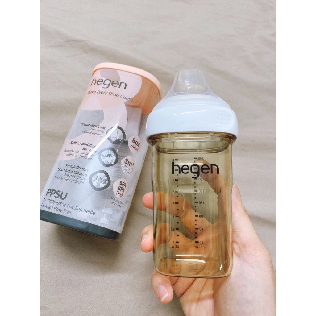 Bình sữa hegen ppsu 150ml - 240ml .full box