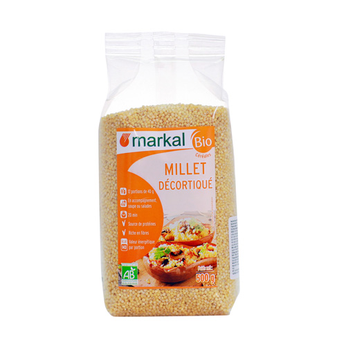 HẠT KÊ HỮU CƠ KHÔNG VỎ MARKAL 500G