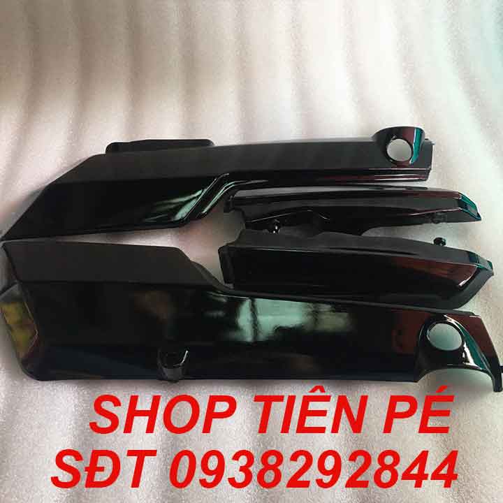 Bộ cốp nhựa lớn & nhỏ xe honda win màu đen hàng cao cấp