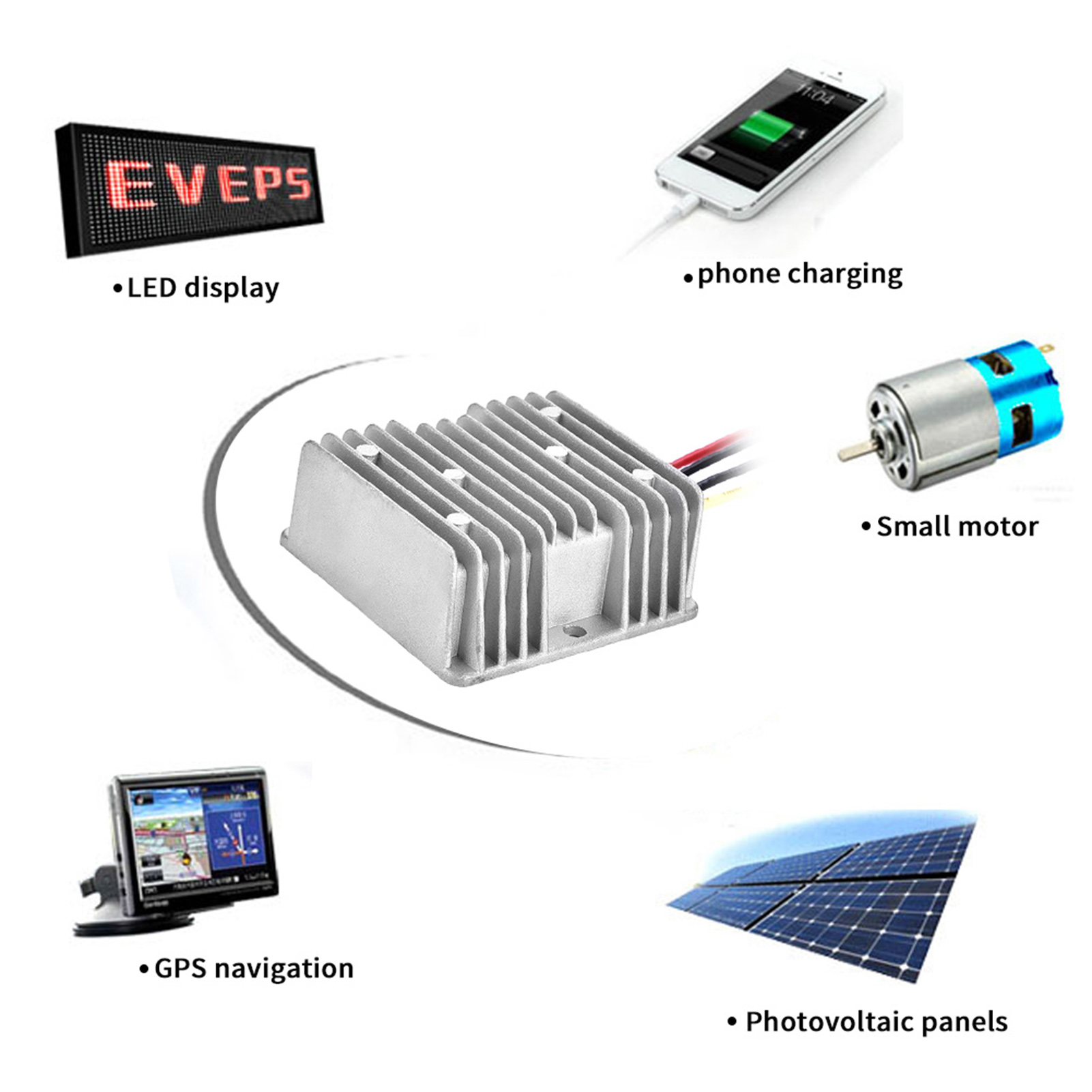 DC-DC Buck Module 24V Step Down to 19V 5A Power Supply Module Voltage Converter Regulator Waterproof Dustproof Electronic Power Supply Transformer Volt Module