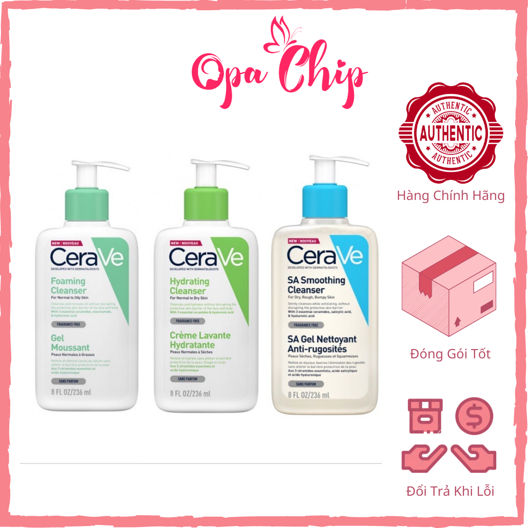 Sữa rửa mặt CeraVe Bản Pháp 236ml