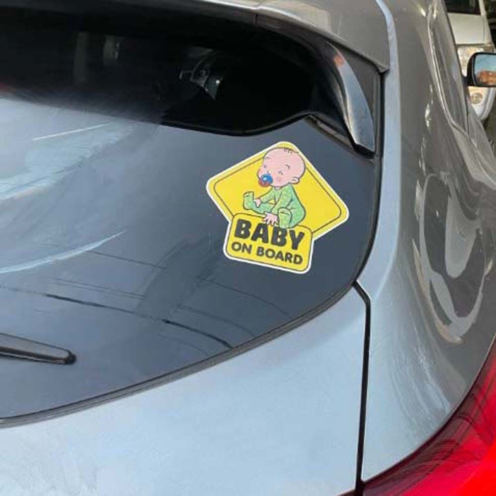 Personality Car Decoration Sticker Baby on Board Sticker Car Exterior ...