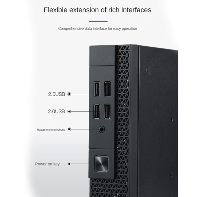 Mini ITX Computer Case HTPC Host Chassis USB2.0 ITX Enclosure Industrial Control Chassis for Office Business Easy Install