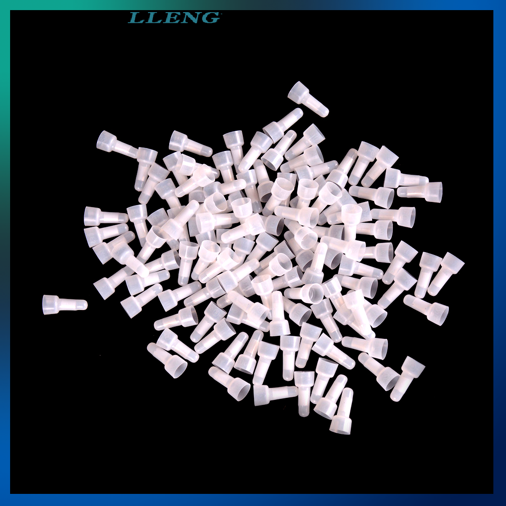 LLENG 100pcs Closed End Crimp Caps Electrical Wire Terminals Connector Cap AWG 16-14
