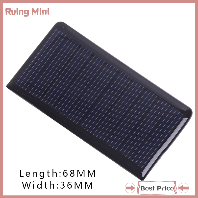 Ruing 1Pc Solar Panel 5V 60MA For Mini Solar Panel Charging And Generating Electricity