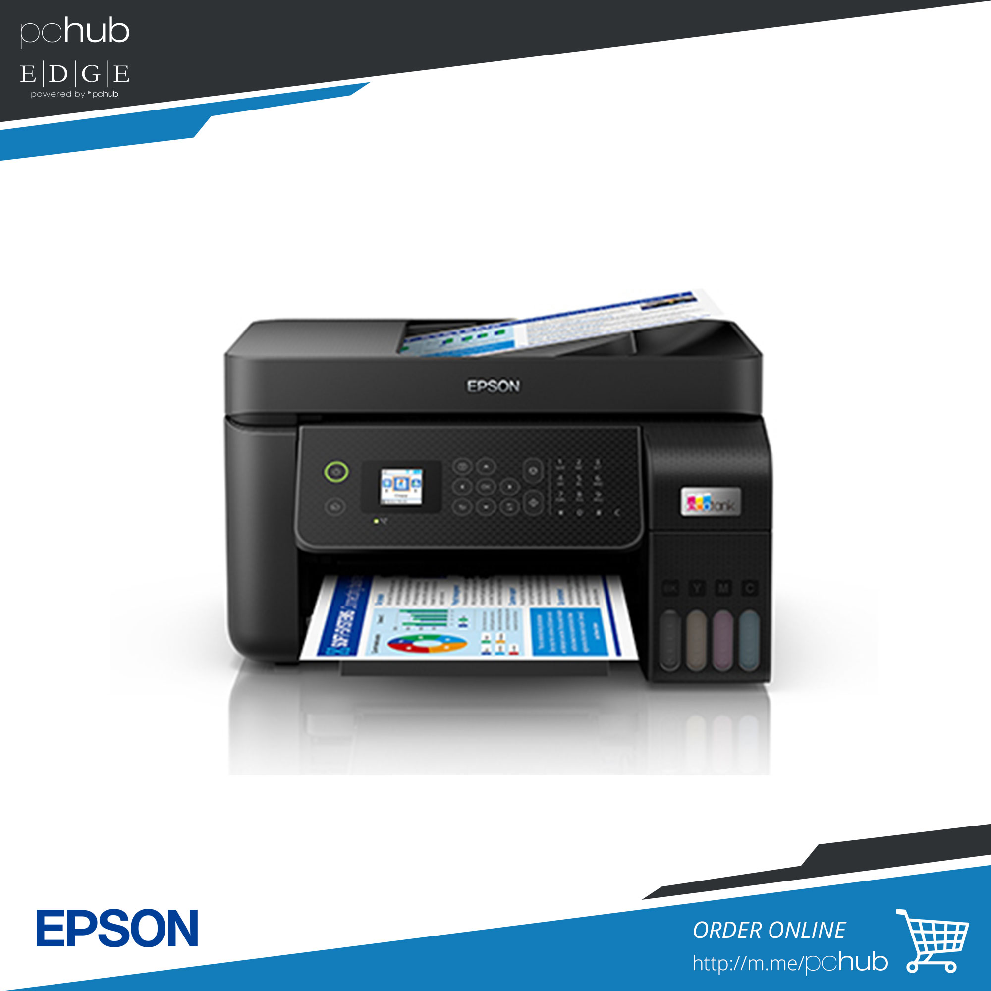 EPSON EcoTank L5290, AIO, CIS, A4 printer, fax, wifi, ADF automatic