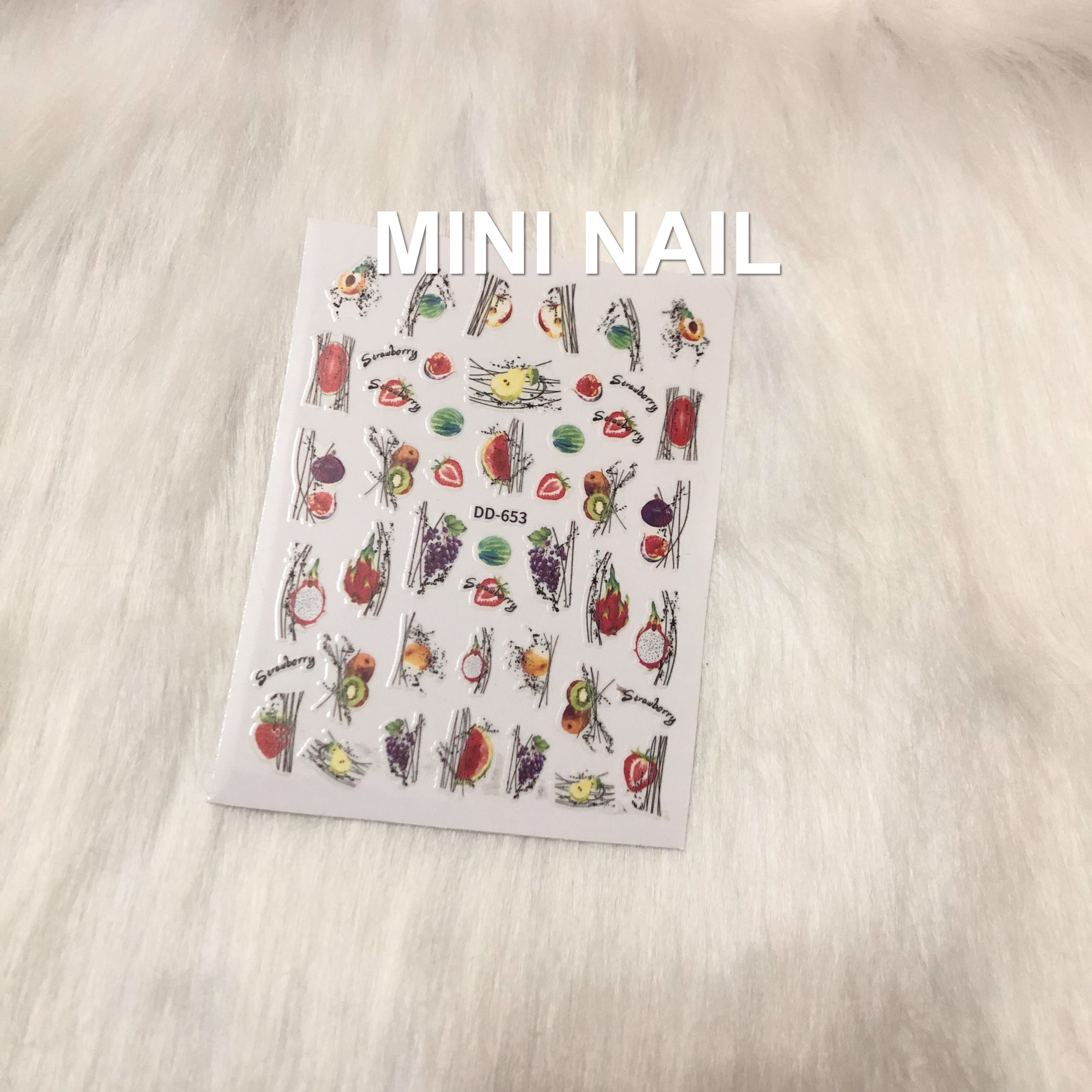 Sticker nail dán móng tay hình quả