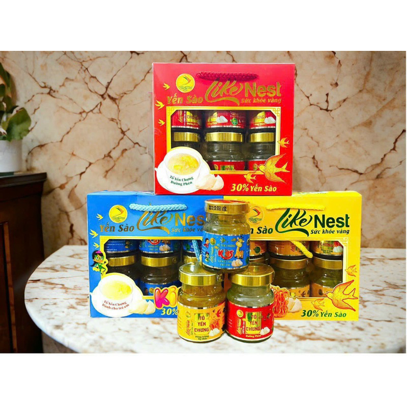 Yến sào Like Nest hop 6 hủ giao ngẫu nhiên