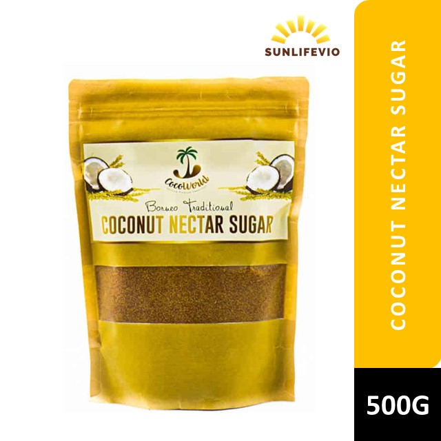 COCOWORLD BORNEO TRADITIONAL COCONUT NECTAR SUGAR 500GM Lazada