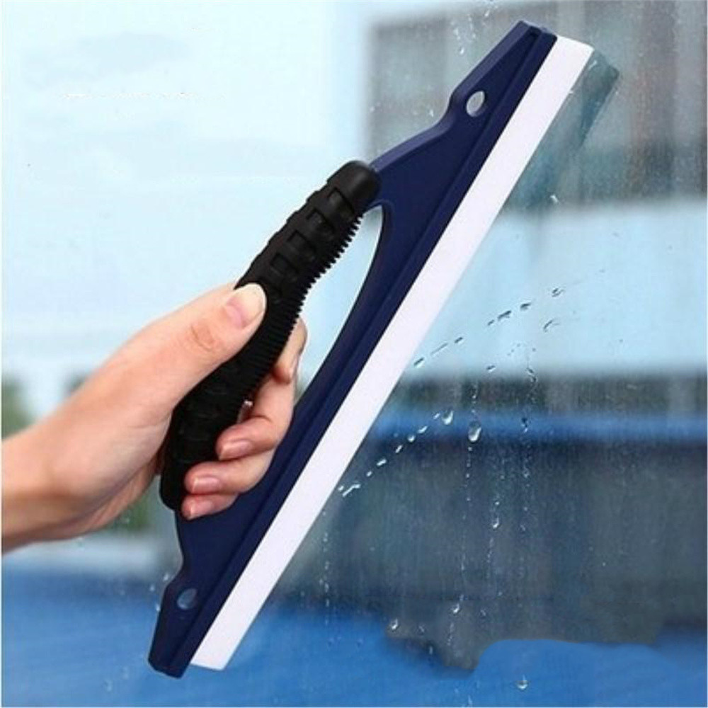 Car Window Cleaning Glass Scraper Scrubber Car Washing Tool Car Blade Clean Excellent Glass Shower Squeegee Soft Silicone Wiper