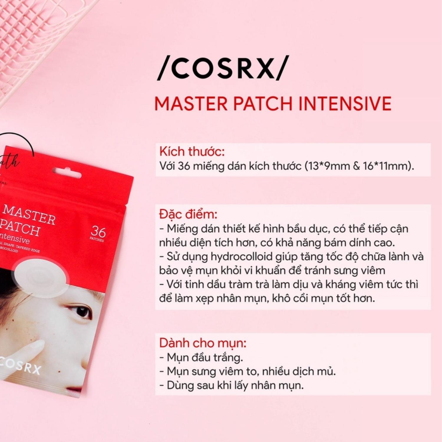 Dán mụn Cosrx Master Patch Intensive (36 Patches)