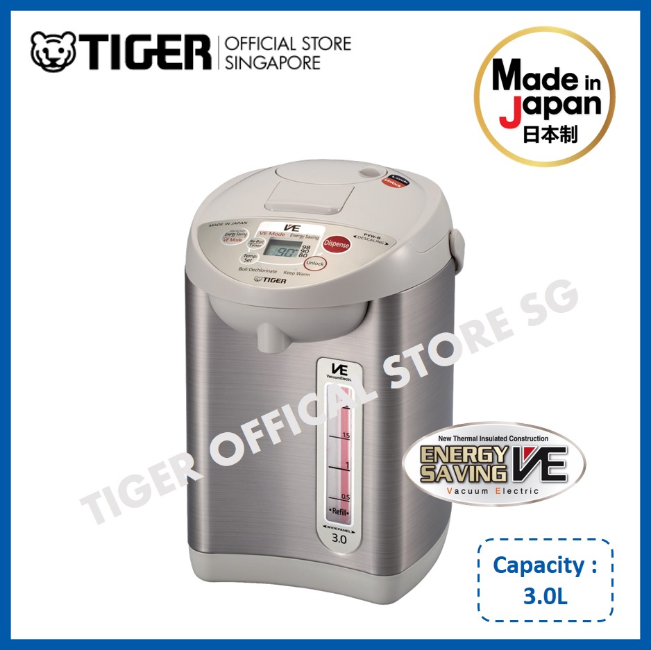 Tiger Vacuum Electric Water Heater MADE IN JAPAN PVW-B30S