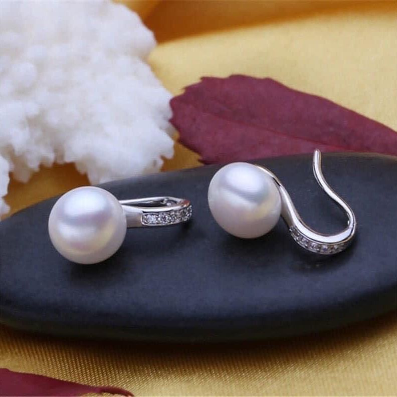 Earring hook attached silver Bud real pearls freshwater-commitment Pearl thạt, Silver Standard