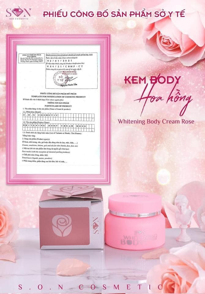 HCM - Kem dưỡng trắng da Body 250g