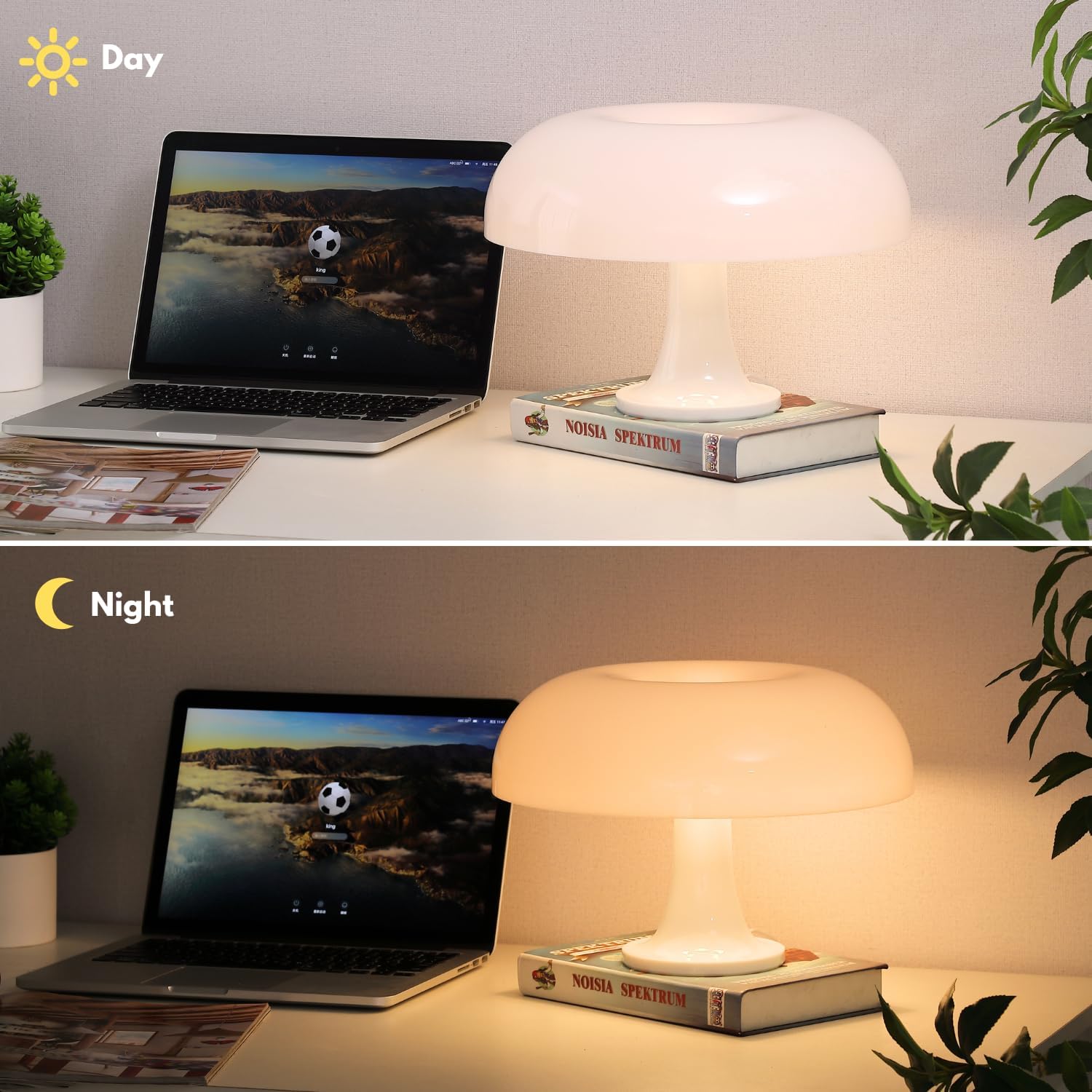 Mushroom Lamp for Room Aesthetic Modern Lighting for Bedroom | Cool ...