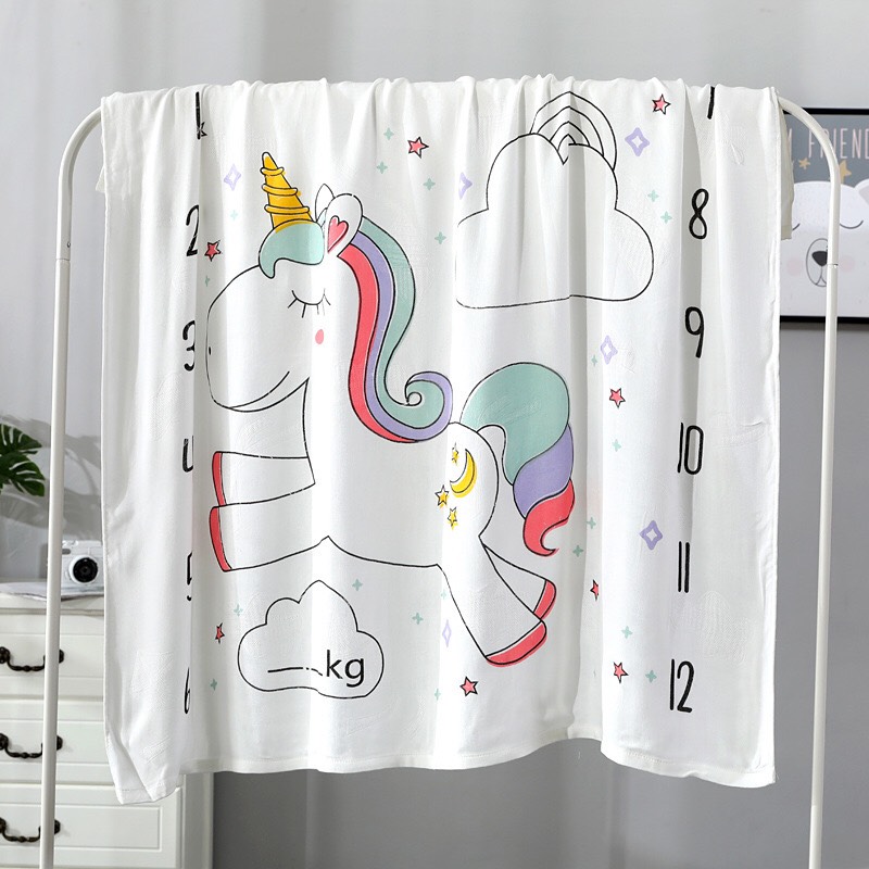 Chăn Lụa cotton Siêu Mềm Mát cho bé yêu