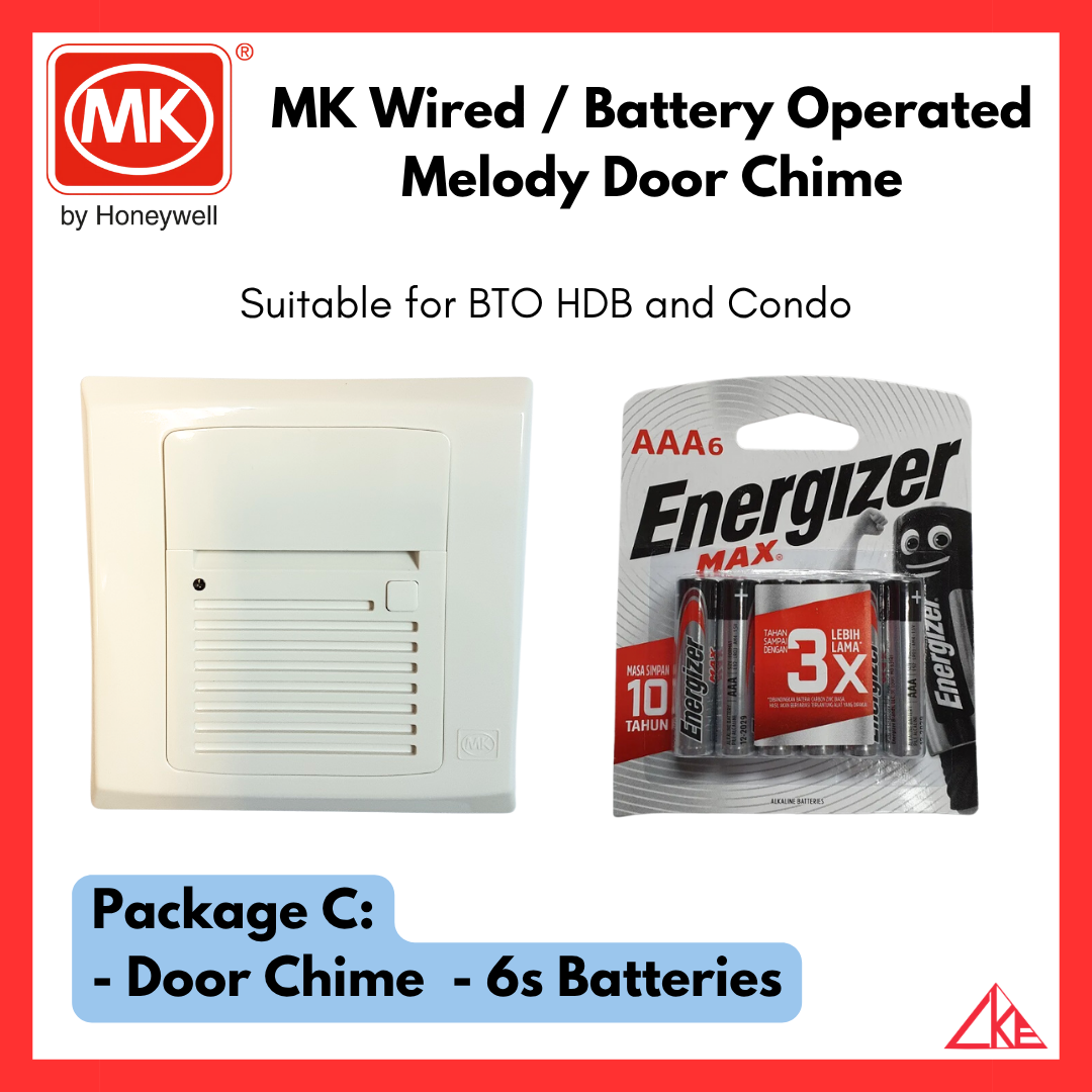 melme♡ MK Wired (AC/DC) / Battery Operated Melody Door Chime【Suitable