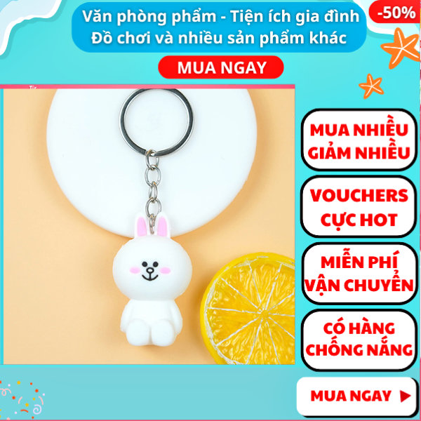 Móc khóa dễ thương thỏ Cony ngồi - Móc khóa cute - móc khóa cutee - móc khóa xe máy - móc khóa cute mini - móc khóa dễ thương cute - móc khóa cute rẻ - móc khóa cute dưới 10k - Nguyễn Thùy Store