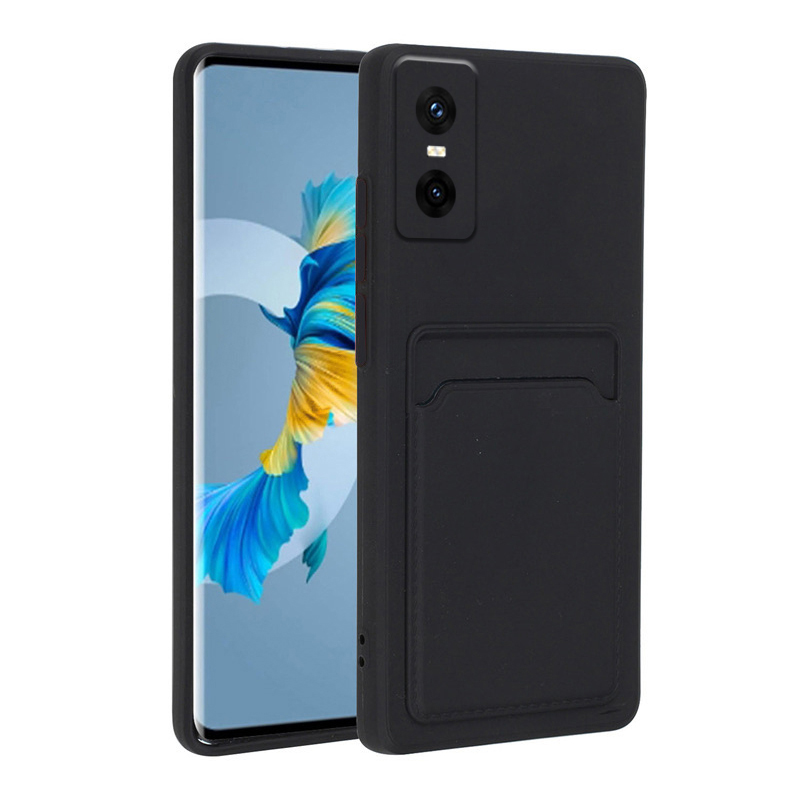Phone case infinix GT 30Pro Soft Card Holder Slot Silicone Wallet cover Back cover infinix GT30 Pro. 