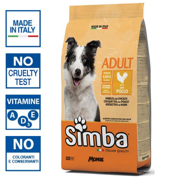 Hạt Cho Chó Trưởng Thành Simba 4KG (Nhập Khẩu Ý) - Vị Gà - [Nông Trại Thú Cưng]