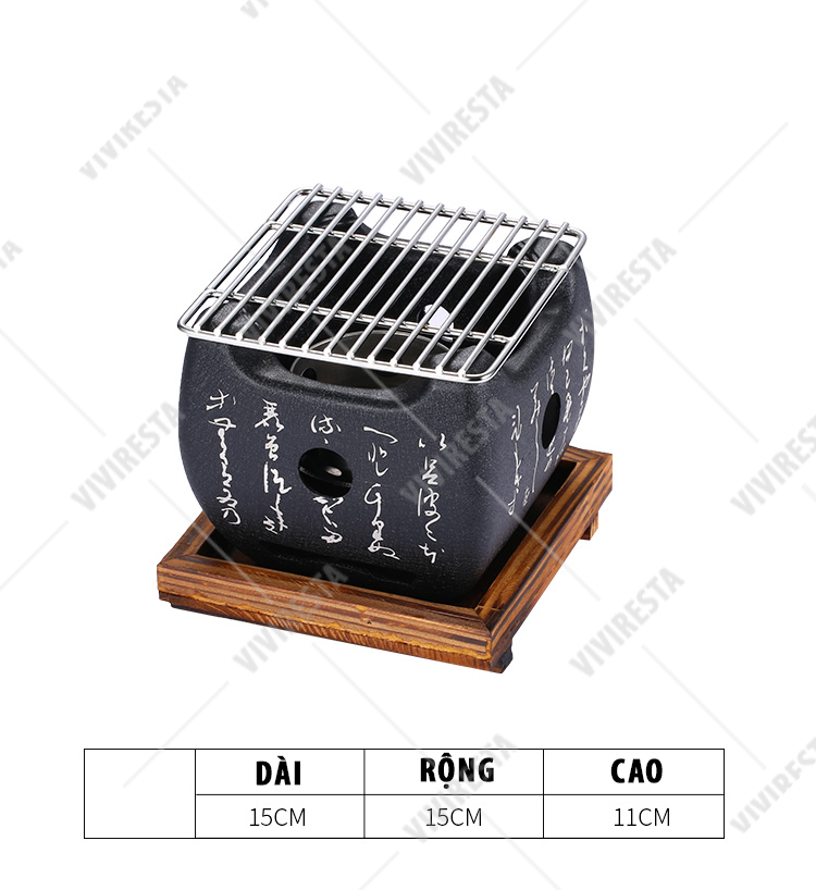 [HCM]Lò nướng than phong cách Nhật Bản (size M)