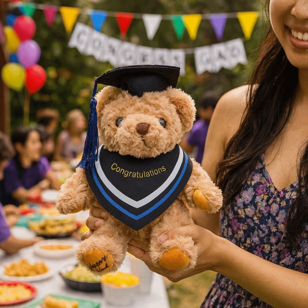 Lovely Graduation Season Bear Plush Toy 20cm Soft Stuffed Graduation ...