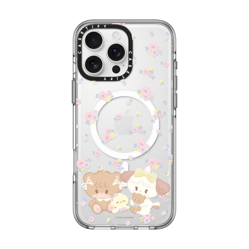 casetify iPhone13ケース mikko CASETiFY X Mikko illustrations Ice Crystal Clear Shockproof with