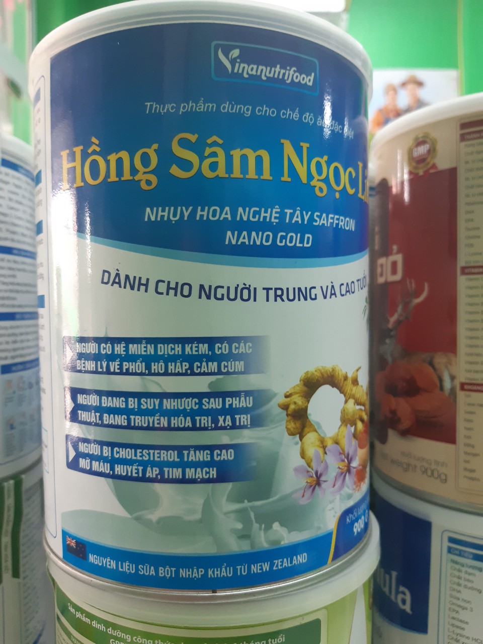 Sữa hồng sâm ngọc linh. nhụy hoa nghệ tây saffron nano gold