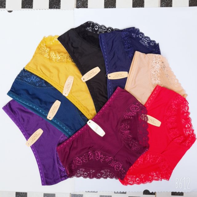 Combo 10 quần lót cotton thông hơi 6033