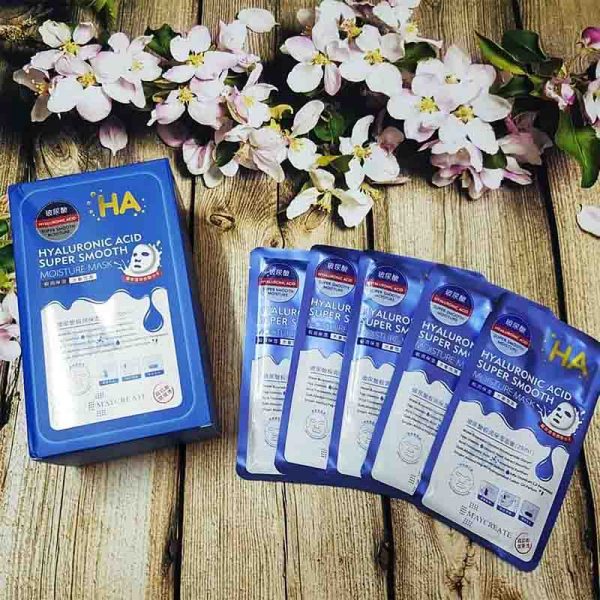 Mặt Nạ HA Hyaluronic Acid Super Smooth (Hộp 20 miếng)