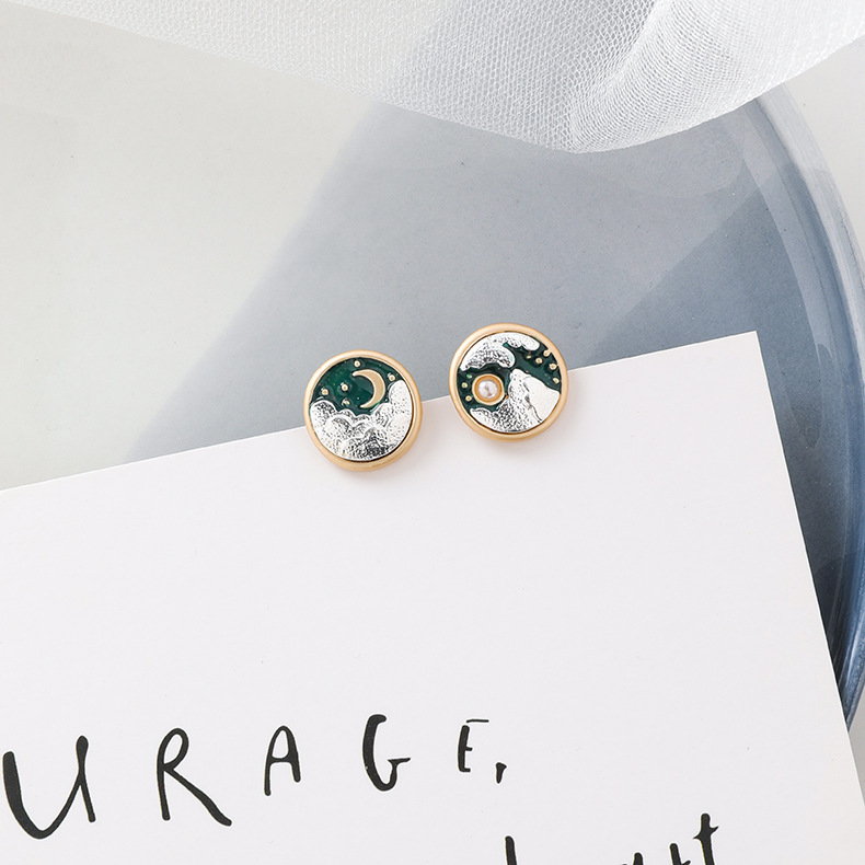 Sweet%20Three-disional%20Sun%20Moon%20Stud%20Earrings%20for%20Wo%20Cute%20Small%20Earrings%20Korean%20Earrings%20Jewelry%20-%20Image%202