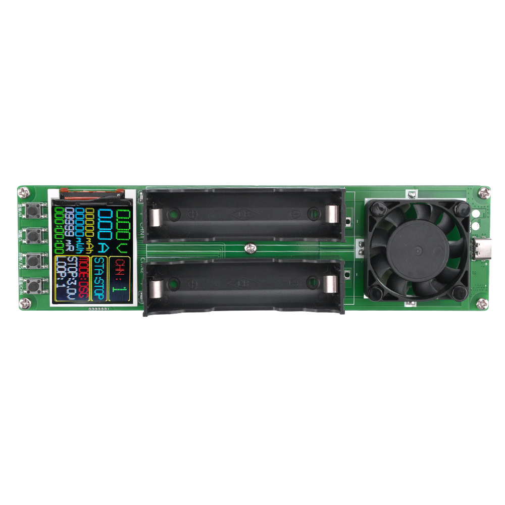 DIPPRUN Digital Display Battery Capacity Internal Resistance Tester Lithium Battery Power Detector Module 18650 Battery Test