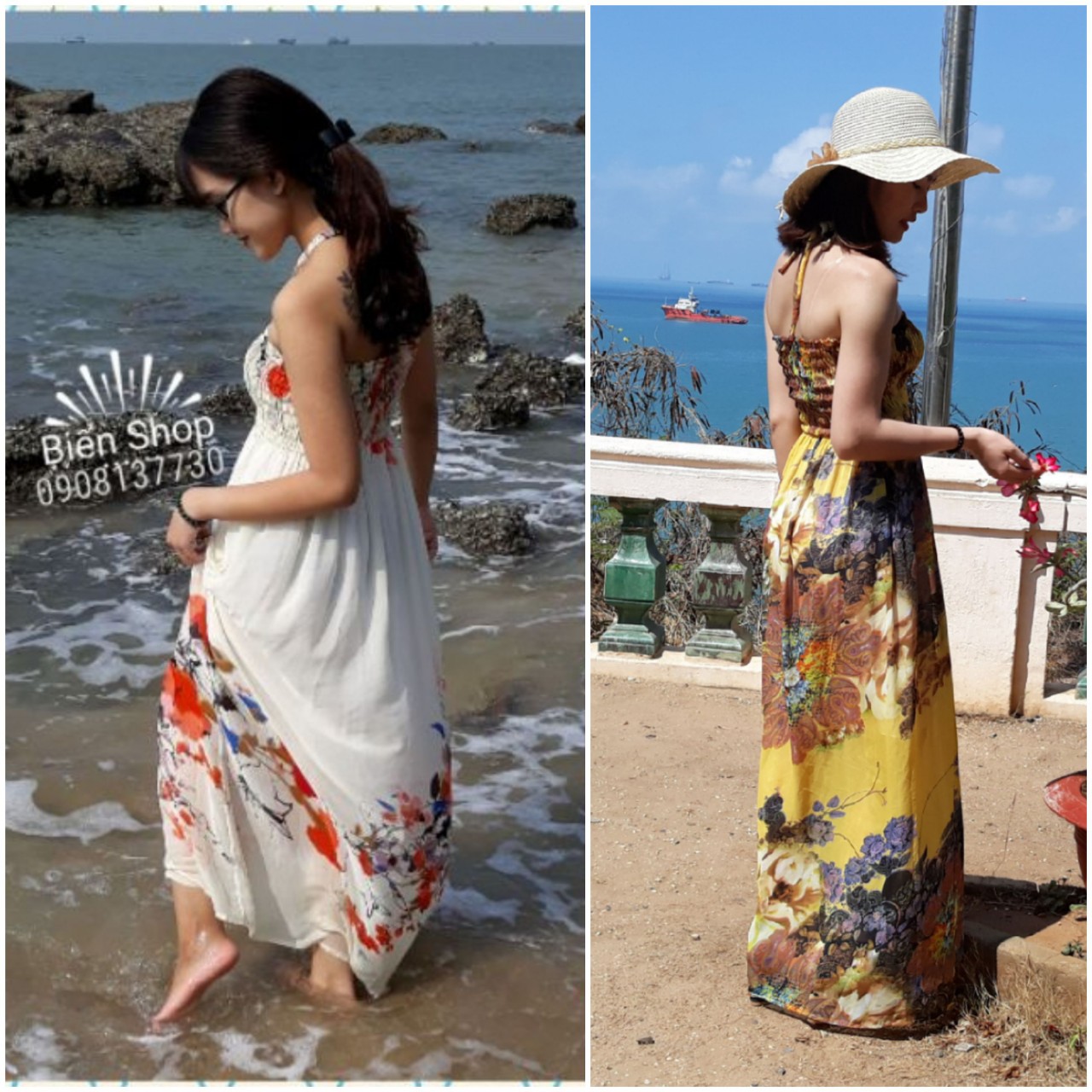 Maxi voan ống, maxi đi biển