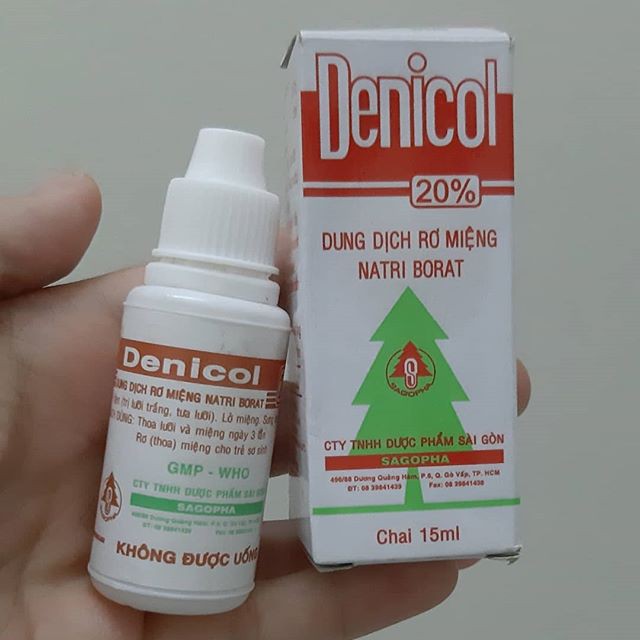Dung dịch rơ miệng và làm slime cho bé