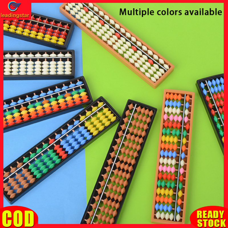 LeadingStar RC Authentic 17 Column Plastic Abacus With Colorful Beads