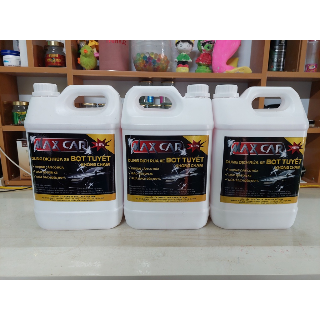 Dung dịch rửa xe không chạm MaxCar 5 Lít, WASHMAX Autocare