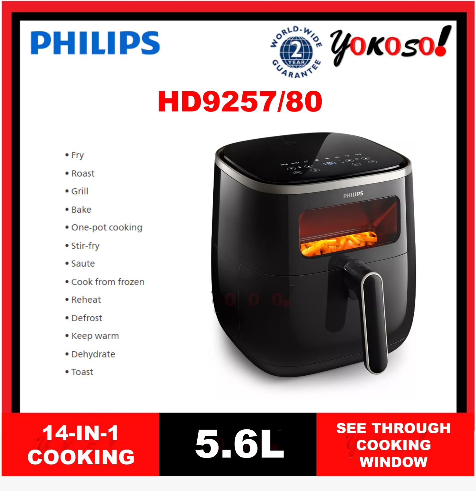 Soldes Philips Airfryer XL HD9257/80 2024 au meilleur prix sur