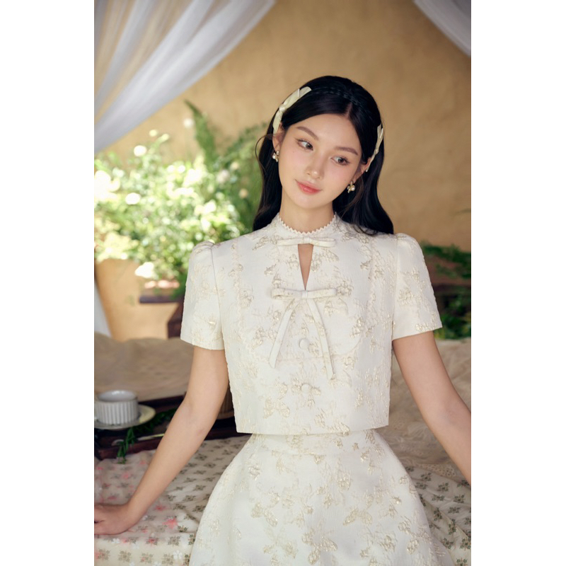 CÉLESTE - Áo gấm Joyce Top (2 màu)