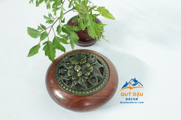 Lư Xông Trầm Gỗ Hương Đá Chuẩn